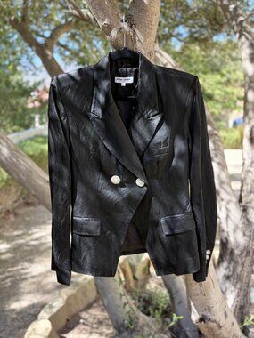 Opening Ceremony Black Double-Breasted Blazer - Size 4